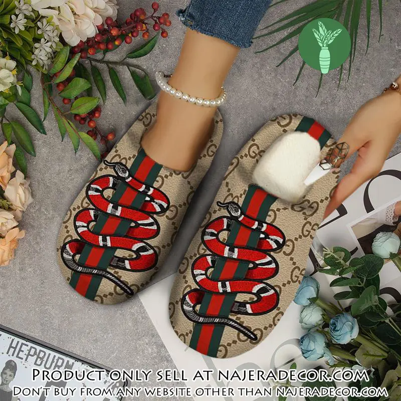 Gucci fleece slippers luxury inhouse slippers ihs1012 njr3411755